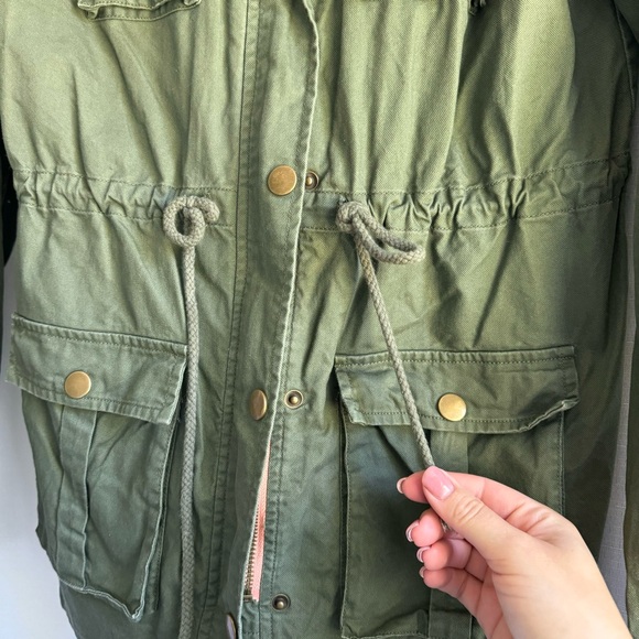 Olive green utility jacket - Picture 3 of 6